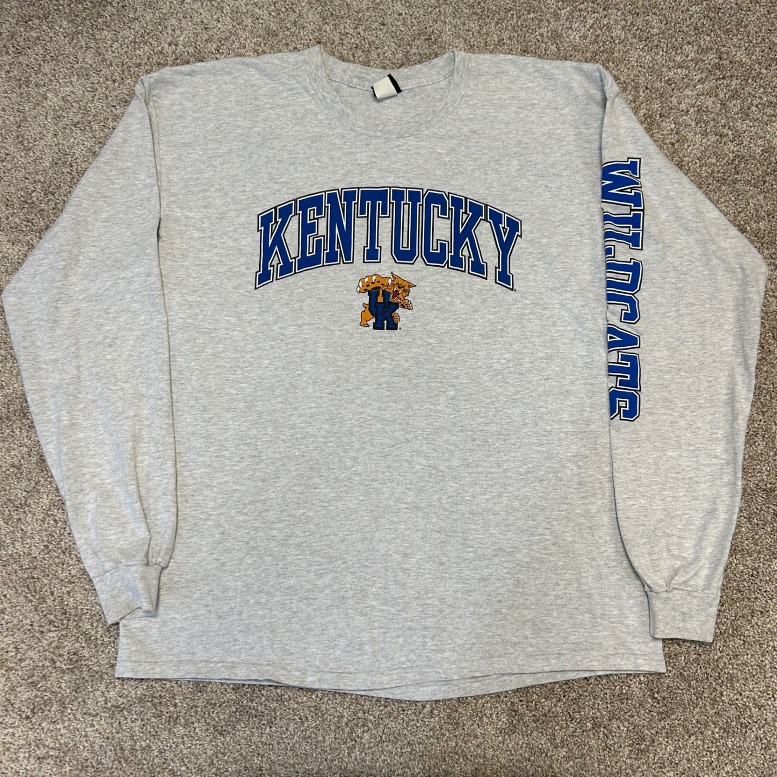Vintage Kentucky Wildcats Uk Long Sleeve Spellout Shirt Men Size 2xl Starter Y2k